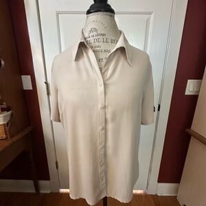 Laura Scott Cream Button Down Shirt